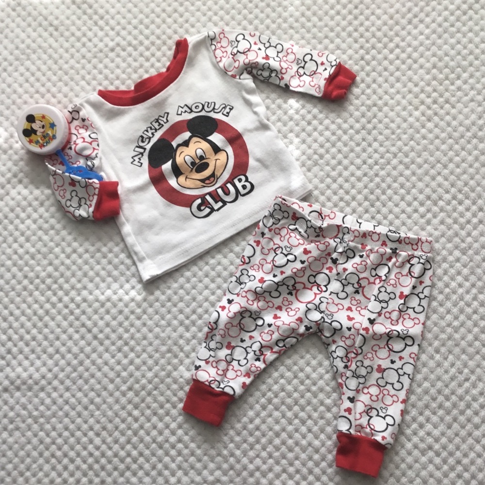 DISNEY BABY MICKEY MOUSE CLUB SET 6/9 month